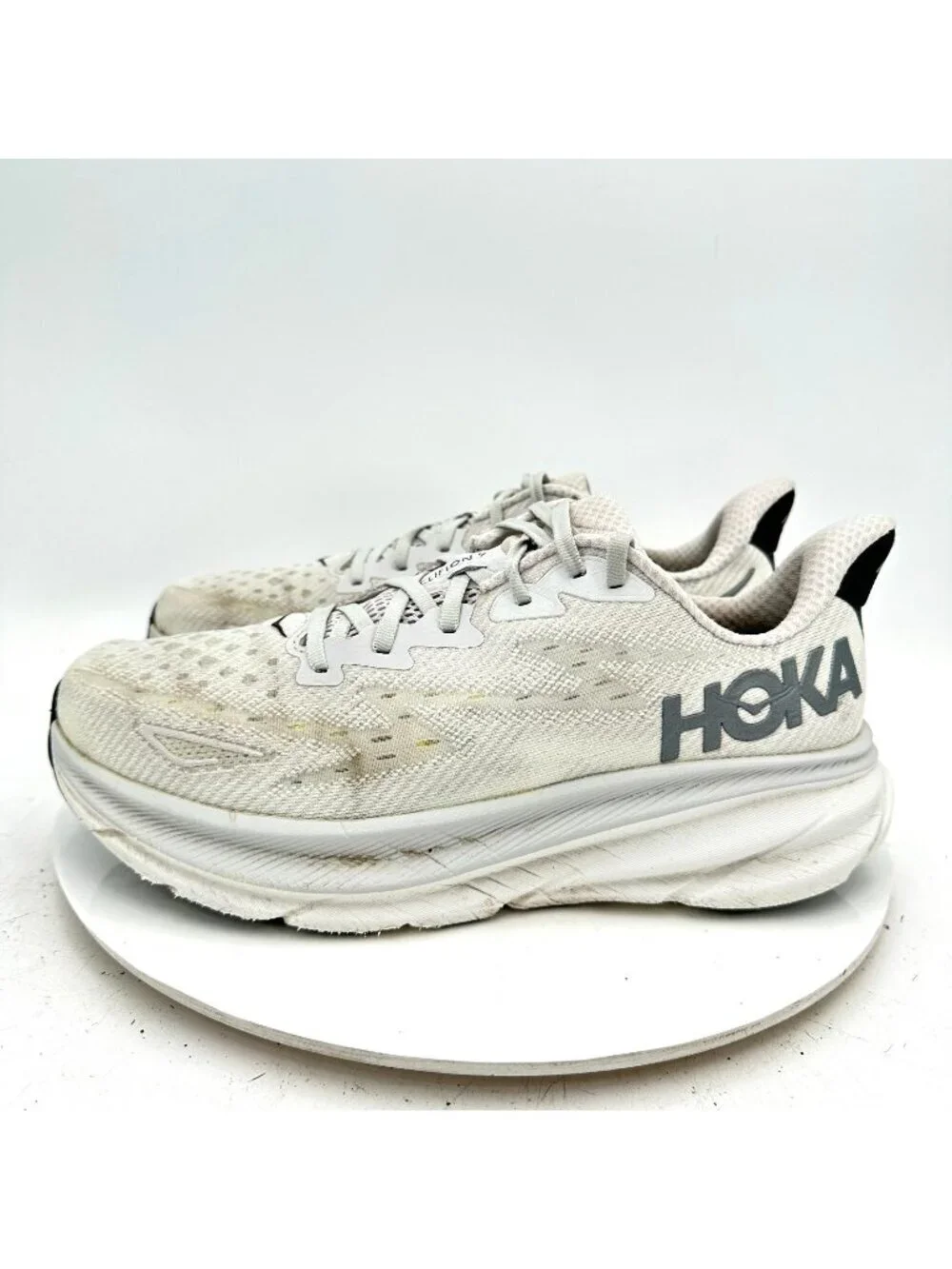 Hoka One One Clifton 9 Men Size 10D 1127895-NCSW Nimbus Cloud Steel Wool Shoes